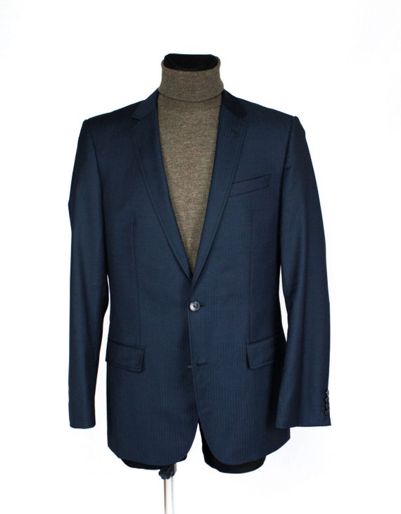 voorkant Detecteren gebonden HUGO BOSS Red Label Alko1/Heise 2 Button Blue Blazer Jacket - Etsy Nederland