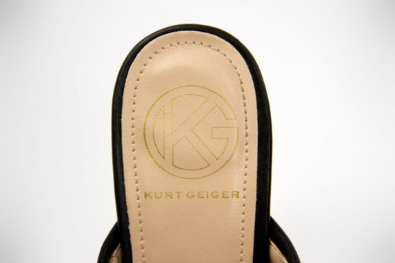 KURT GEIGER Black Block Heel Mules, EU 36, US6, U… - image 8