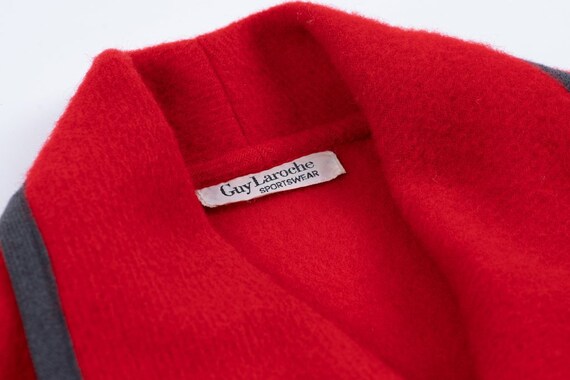 Guy Laroche Red Wool Oversized Jacket, M - image 8
