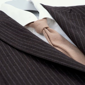Blazer marrón de lana merino Corneliani – Talla 40L (EE. UU.) / 98 (UE)