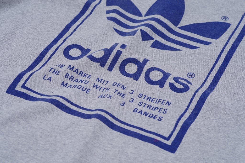 Vintage Made in USA Adidas Originals Gray T-shirt, Size Men's L - Etsy