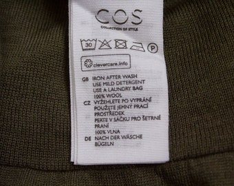 slim fit dress slacks Green Wool Chore Dress with Flutter Sleeve & Patch Pockets - XL