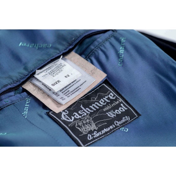 Cacharel Men’s Navy Blue Brushed Wool – Cashmere … - image 8