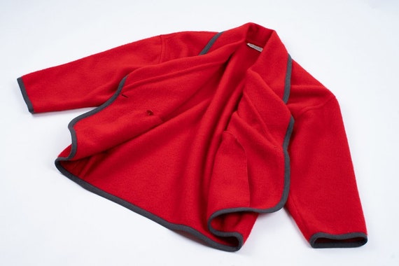 Guy Laroche Red Wool Oversized Jacket, M - image 7