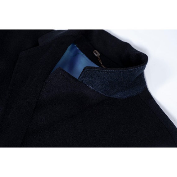Cacharel Men’s Navy Blue Brushed Wool – Cashmere … - image 5