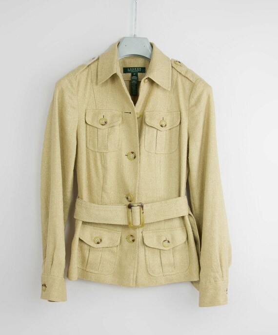 ralph lauren gold jacket