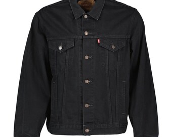 mens black levis jacket
