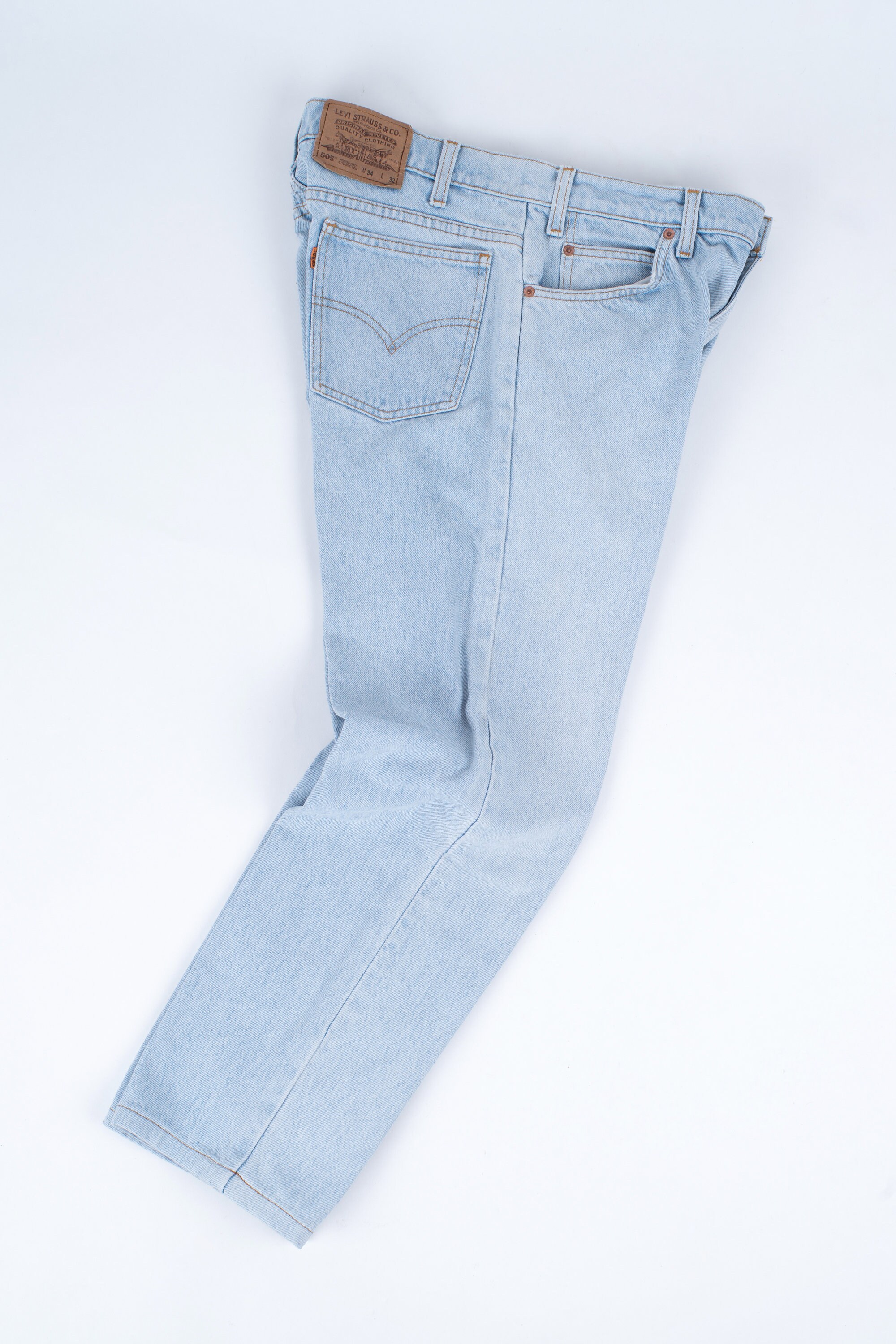 Levis 505 Orange Tab Vintage Light Blue Jeans W34/L28 - Etsy