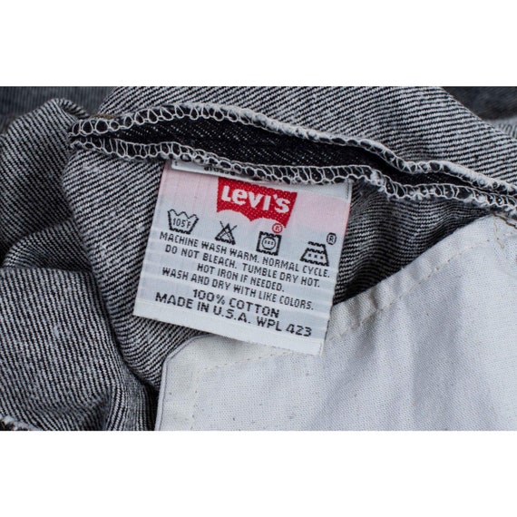 Levi’s 501 Student Fit Slim Tapered Gray Jeans, W… - image 10
