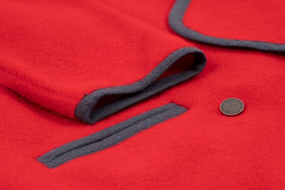 Guy Laroche Red Wool Oversized Jacket, M - image 4