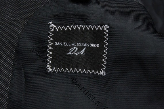 DANIELE ALESSANDRINI wool & silk gray blazer, siz… - image 7