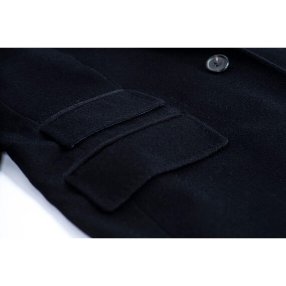 Cacharel Men’s Navy Blue Brushed Wool – Cashmere … - image 3