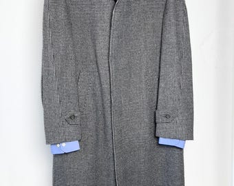 Steinbock Tyrolean Loden Coat Houndstooth Himalaya Brushed Wool – Size EU 52