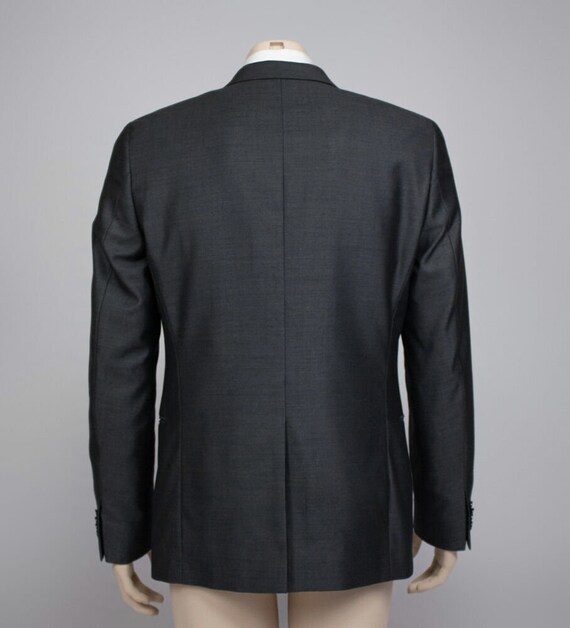DANIELE ALESSANDRINI wool & silk gray blazer, siz… - image 9