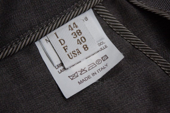 BRUNELLO CUCINELLI 100% Virgin Wool Gray Pencil P… - image 9