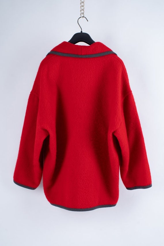 Guy Laroche Red Wool Oversized Jacket, M - image 6
