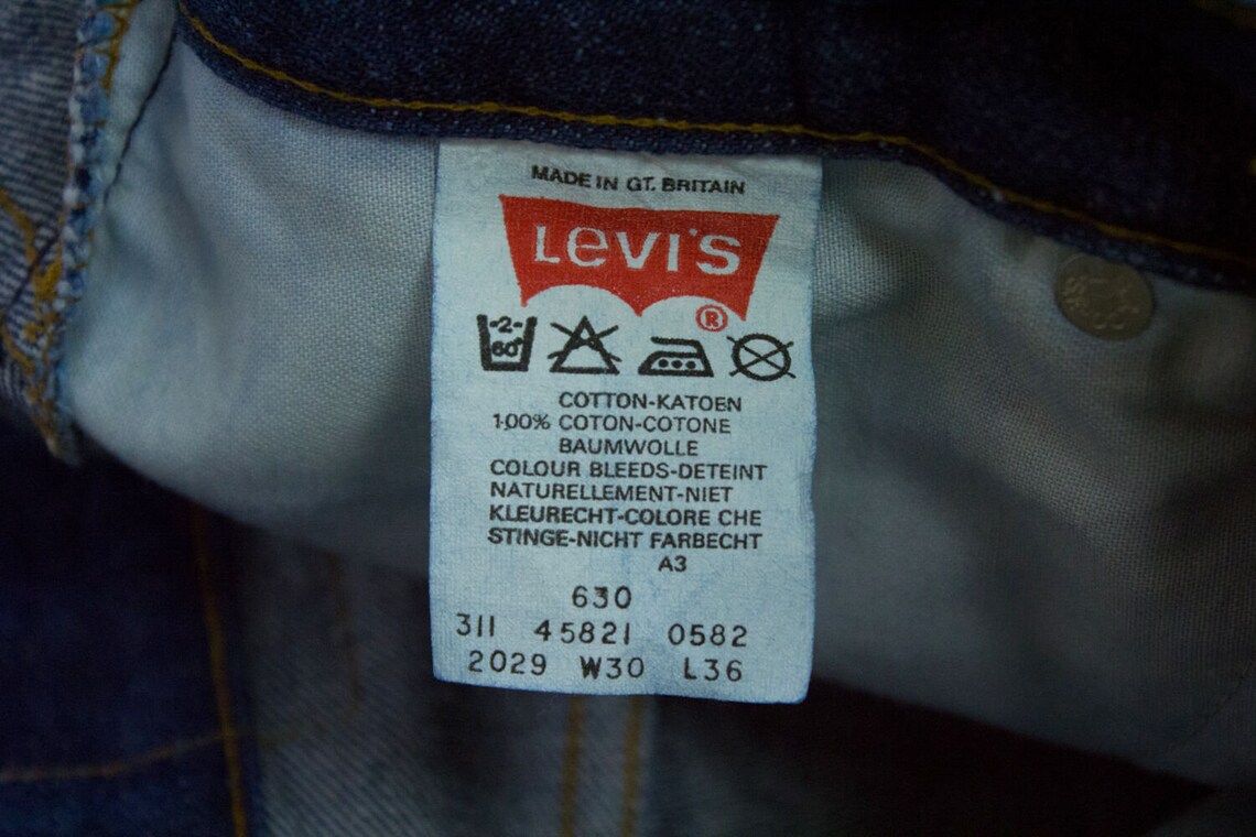 LEVI'S 630 Vintage Talon 42 Orange Tab Straight Leg Real