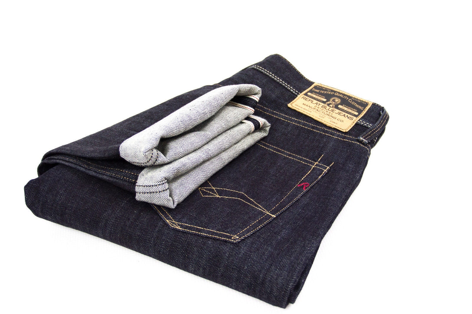 REPLAY Lonpiz 14oz Red Selvage Denim Tapered - Etsy 日本