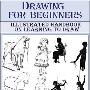 Drawing for beginners tutorial book,learn to draw vintage techniques