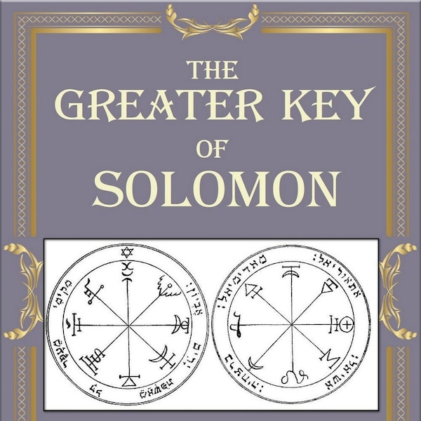 Grimoire magique vieux livre, pentacle de salomon, la plus grande clef de salomon PDF Télécharger