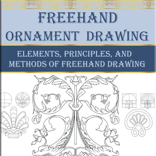 Ornament drawing,ornamental art,decorative designs,freehand drawing