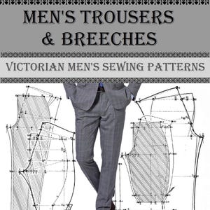 Vintage  trouser Mens sewing patterns,mens garments,New standard trousers and breeches systems