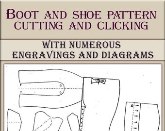 How To Make SHOES, shoe pattern cutting,vintage shoe sewing pattern,handmade shoes