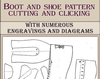 Wie man SCHUHE macht, Schuhmuster schneiden, Vintage-Schuh-Schnittmuster, handgemachte Schuhe