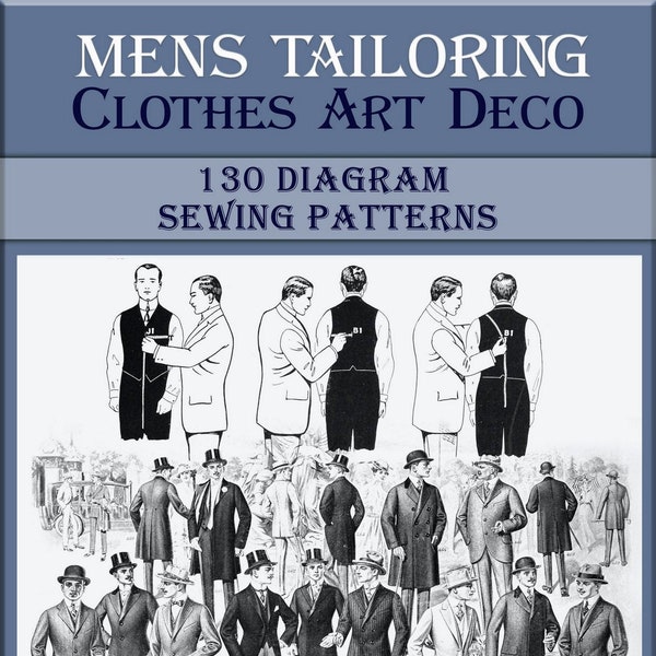 Mens sewing patterns,victorian vest pattern trouser,tuxedo - victorian book