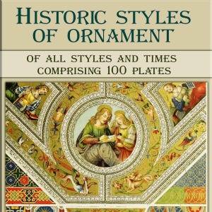 Ornamental art,vintage illustration,Historic styles of ornament,1500 examples