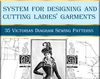 Vintage victorian sewing patterns guide,old books,dress patterns for women