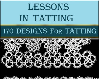 Hand made tatting lace pattern,Vintage patterns,lessons in tatting