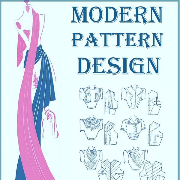 40s vintage sewing pattern,dress patterns,Modern Pattern Design - vintage sewing book