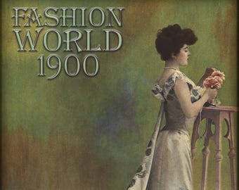 Edwardian French Fashion Magazine 1900,vintage Catalog Dress