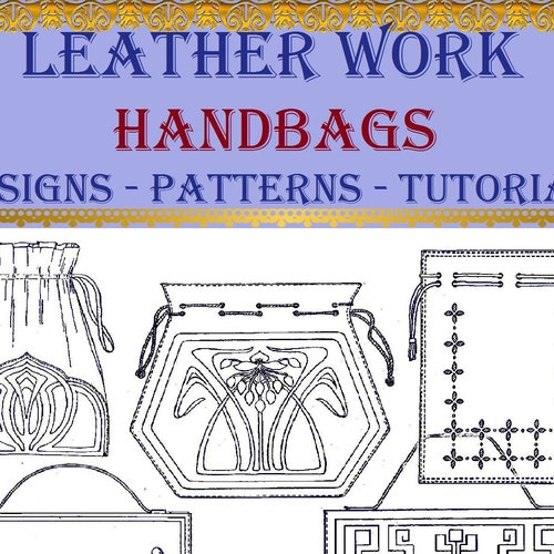How to Make Leather Bagdesignspatterntutorialcrafting Book Etsy
