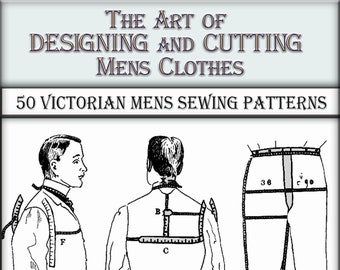 Vintage viktorianische Herrenkleidung Schnittmuster (PDF-Muster)