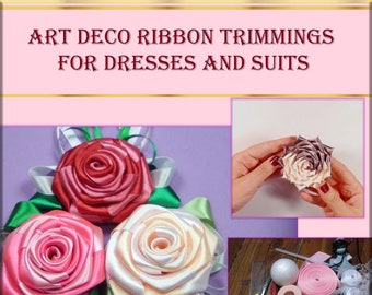 How to make Ribbon Trimmings,hand made flowers