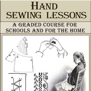 Vintage Hand Sewing Lessons Tutorial Guide,Instructions How To