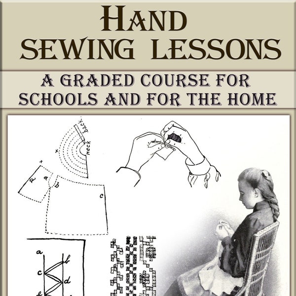 Guide du didacticiel sur les leçons de couture à la main vintage, instructions