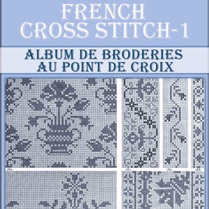 Retro Cross stitch pattern book,hand embroidery Album de Broderies au Point De Croix