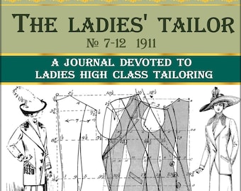 Vintage sewing patterns for women,making book,art deco clothes,The ladies' tailor,sewing guide-2