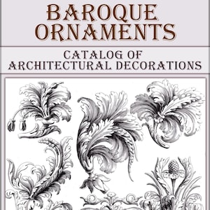Historical Design Baroque ornaments,vintage French ornament, decorative designs
