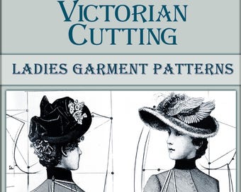 ビクトリア朝のドレス縫製パターン イラスト入りの本 ドレスメーカーに