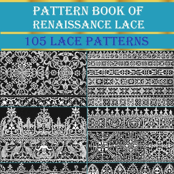 Vintage needlework,italian renaissance hand made lace,Italian Pattern Book