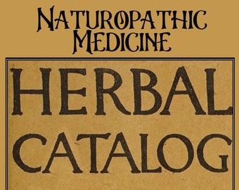 Catálogo de hierbas, guía de medicina naturopática, descarga instantánea.