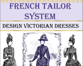 ビクトリア朝のドレス縫製パターン イラスト入りの本 ドレスメーカーに