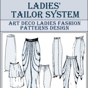 Art Deco 1910s sewing pattern,vintage guide,Design your own costumes