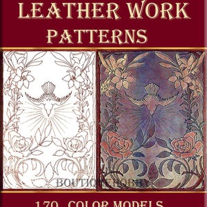 Leather work decoration pattern,art nouveau patterns ornament