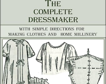 Vintage dressmaking guide book,making clothes and millinery,sewing manual