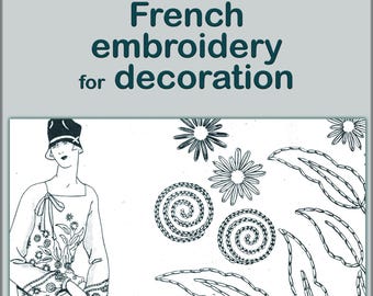 Hand French embroidery patterns, Fancy DESIGNS decoration